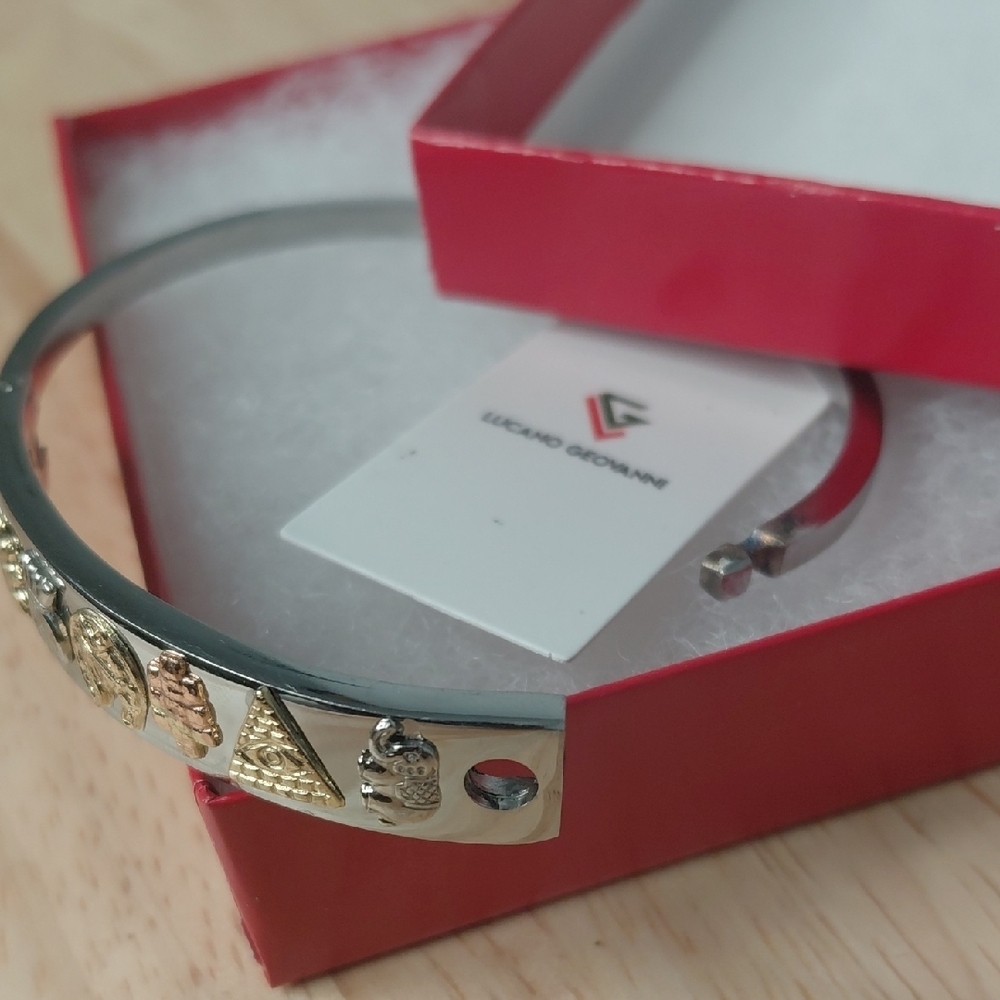 Silver and Gold Charm Bracelet - Picture 3 of 4